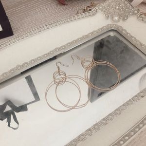 gold layered hoops